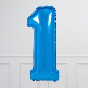 Alternative view of Balloncijfer donker blauw