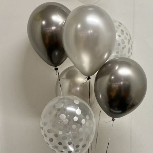 Ballon bouquet Godan Zilver