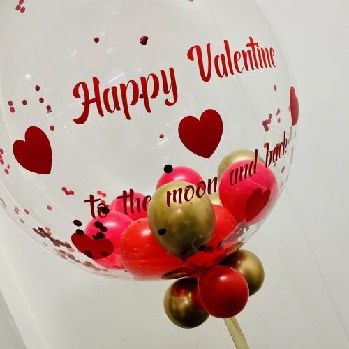 Valentijns ballon met eigen tekst