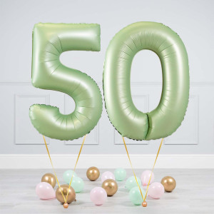 Balloncijfer Olijfgroen 102cm