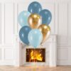 Helium ballon set Misty Blue