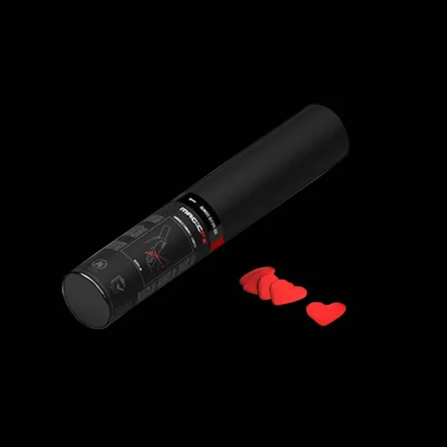 Alternative view of Confetti shooter rode of witte  hartjes (28cm)