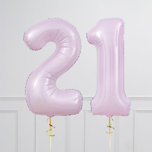 Balloncijfer lila 102cm