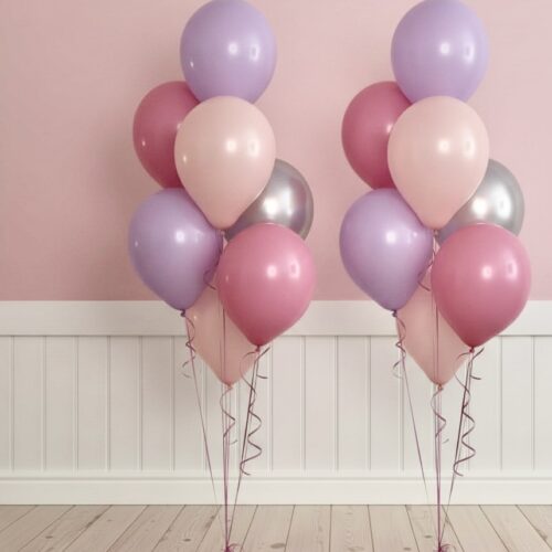 Helium ballon set Luxe Rosewood storm  per tros