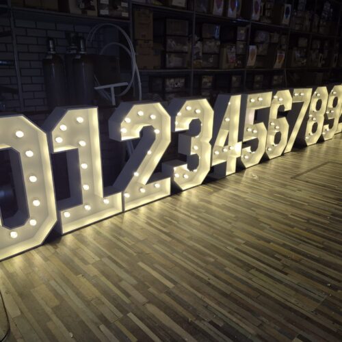 Led cijfer/letter huur en decoratie